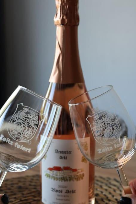 Ferienwohnung Weingut Lahmer August Kretzschau Bagian luar foto